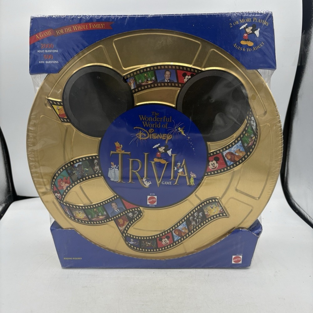 Vintage Mattel The Wonderful World of Disney Trivia Game 1997 New Sealed
